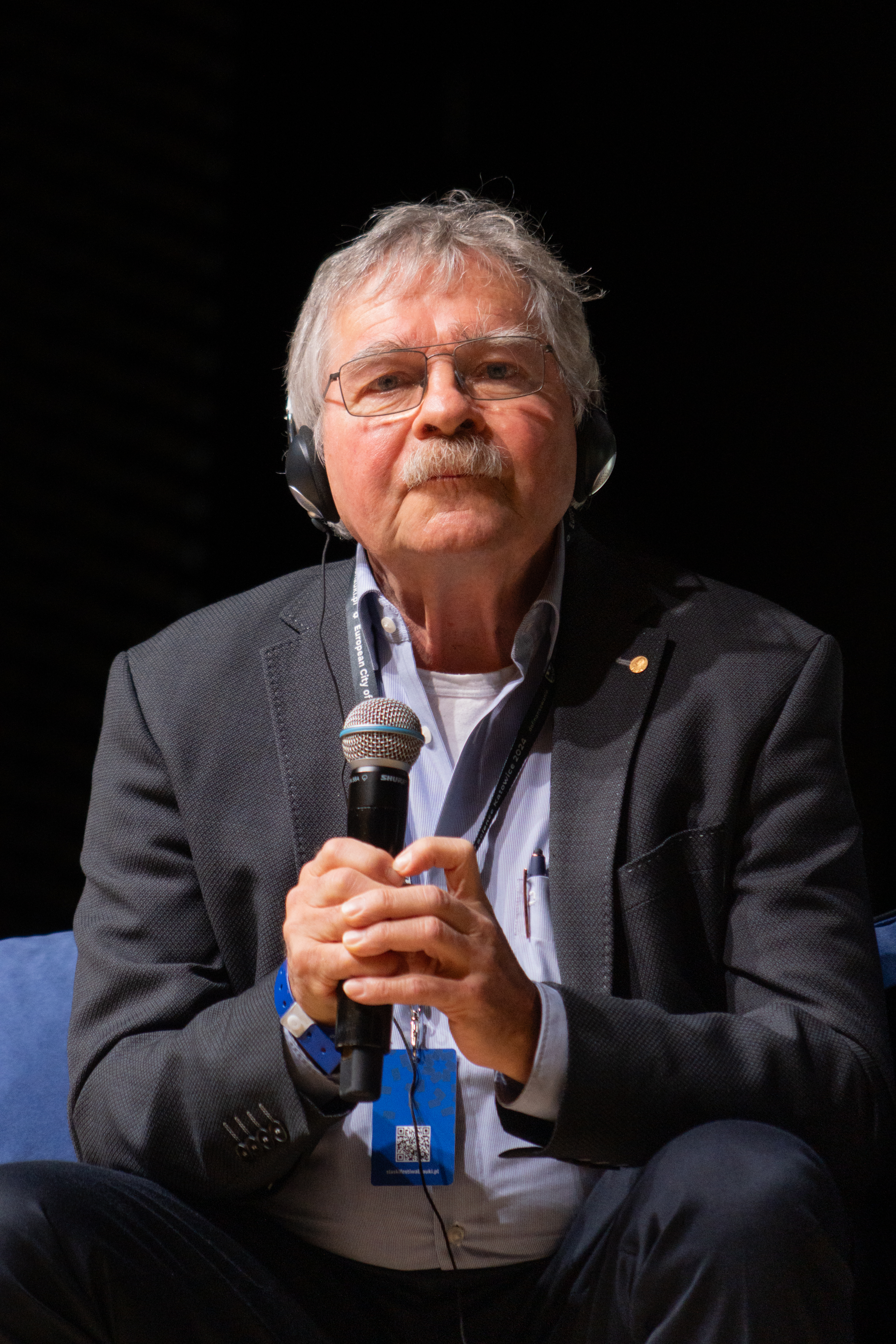Portrait of Johannes Georg Bednorz at the 8th Silesian Science Festival, photographer Krzysztof Popławski